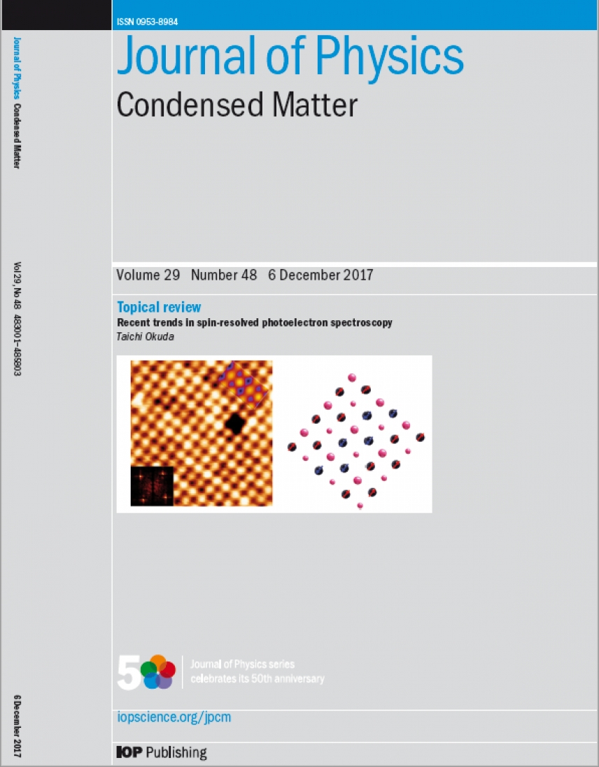 Journal of Physics Condensed Matter cover