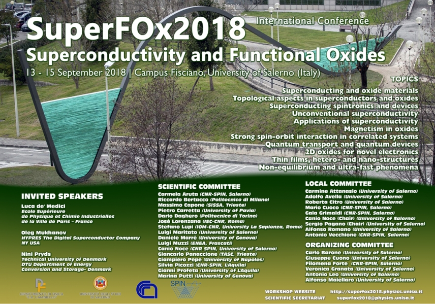 4th SuperFOx Conference on Superconductivity and Functional Oxides