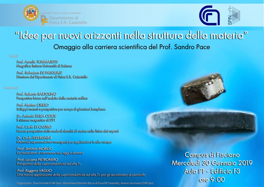 Workshop: Idee per nuovi orizzonti nella struttura della materia