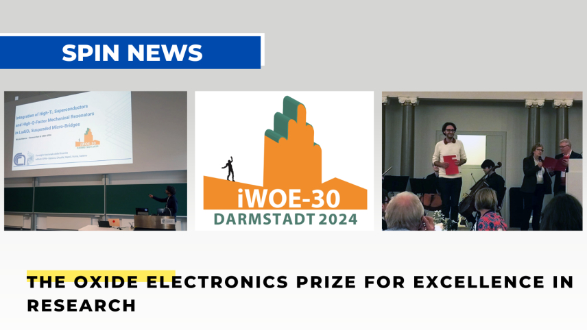 The Oxide Electronics Prize for Excellence in Research