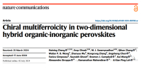 Chiral multiferroicity in two-dimensional hybrid organic-inorganic perovskites
