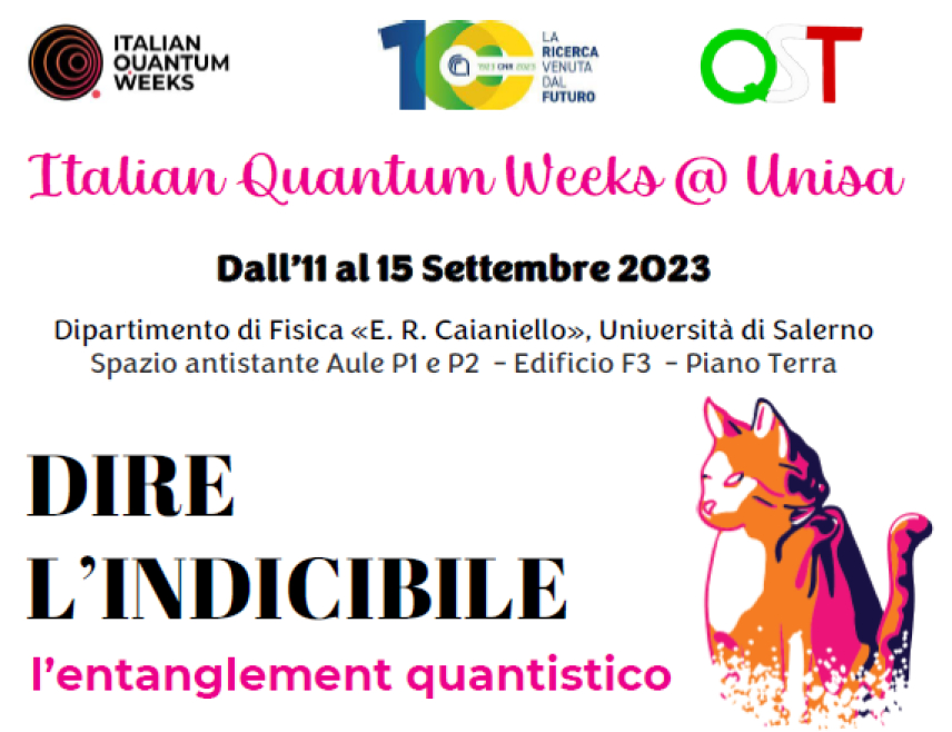 Italian Quantum Weeks al 109° Congresso Nazionale SIF