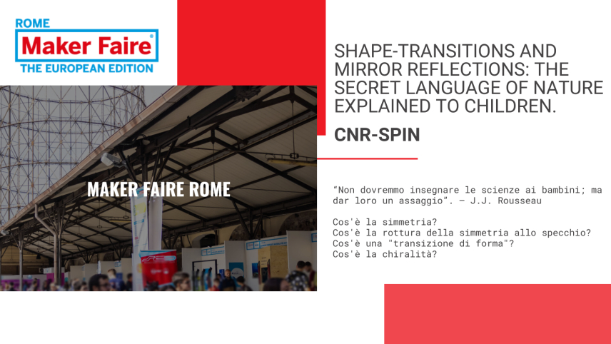 SPIN al Maker Faire Rome con il progetto  “Riflessioni allo specchio”