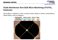 Oxide Membranes from Bulk Micro-Machining of SrTiO3 Substrates