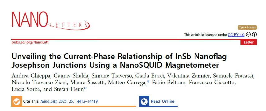 Unveiling the current-phase-relationship of InSb nanoflag Josephson junctions using a nanoSQUID magnetometer